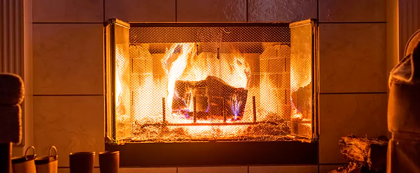 Mendota Hearth Landscape Fireplace Installation in Burlington, Iowa